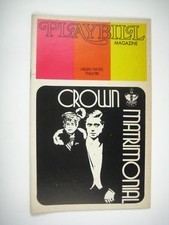 Crown Matrimonial Playbill Opening Night 1973 Hayes Theatre Herlie Grizzard