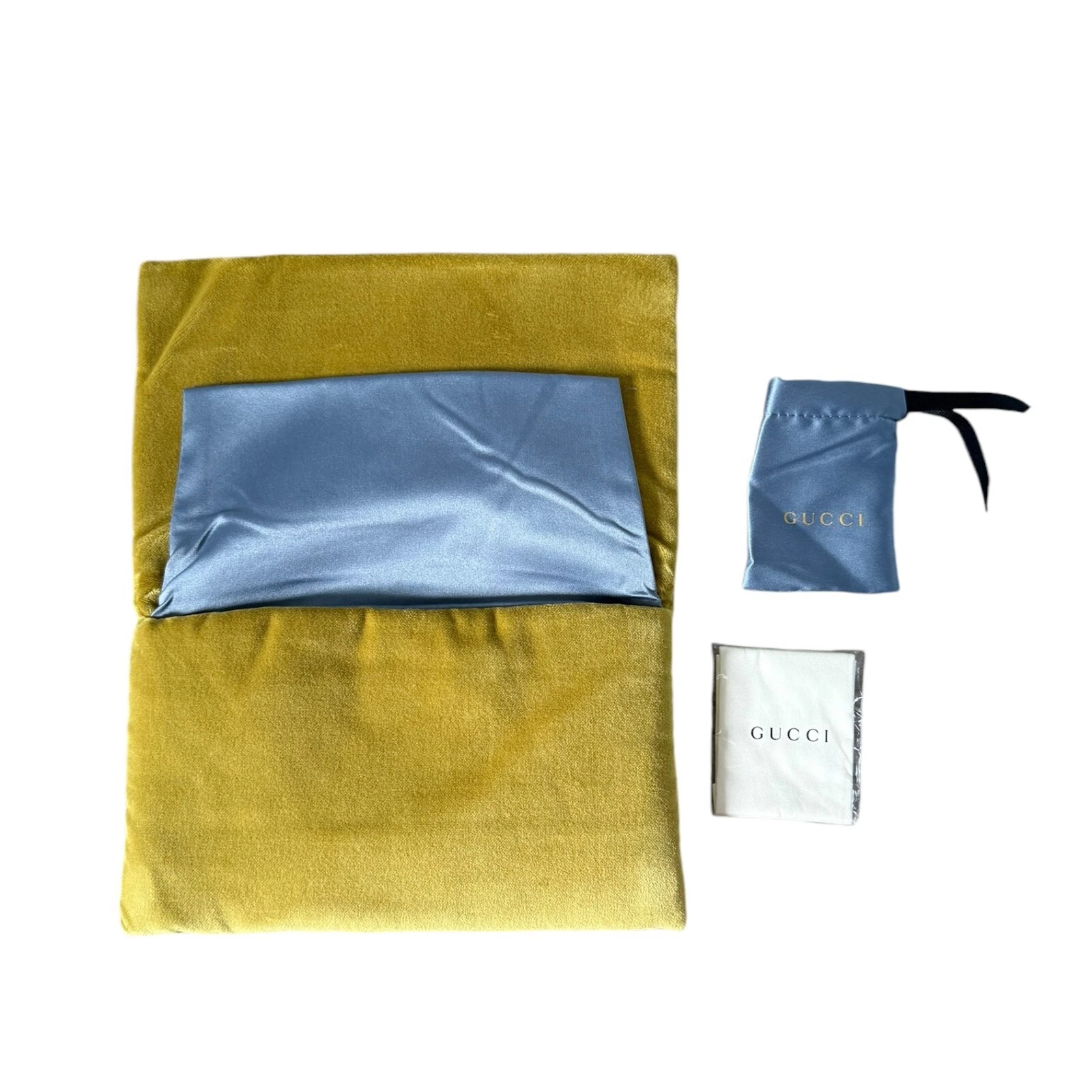 Pochette étui à lunettes de soleil Gucci édition limitée velours souple rembourré vert
