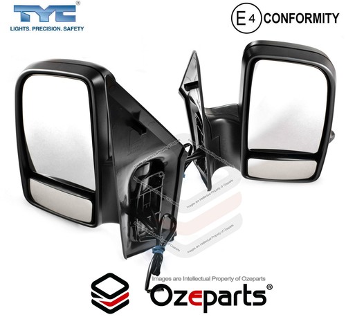 TYC Pair LH+RH Electric Door Mirror For Mercedes Sprinter W906 Van 2006~2018 - Picture 2 of 6
