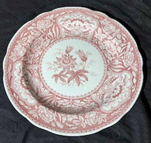 SPODE ARCHIVE COLLECTION 10" PLATE GEORGIAN SERIES SPODE CRANBERY PINK ENGLAND - Picture 3 of 7