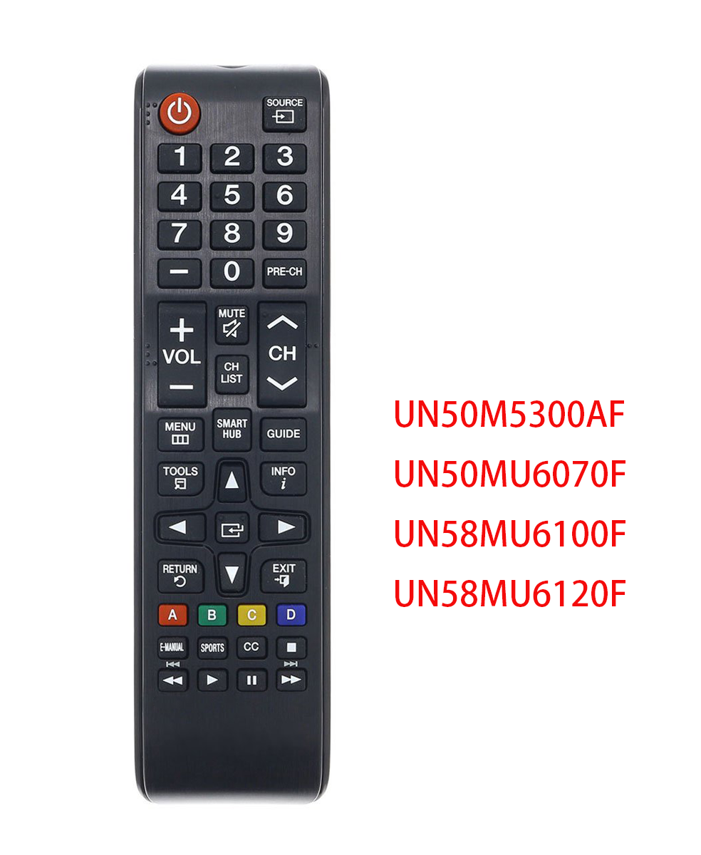 Samsung TV Replace Remote for UN50M5300AF UN50MU6070F UN58MU6100F UN58MU6120F