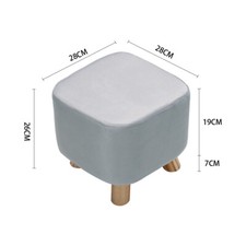 Velvet/Linen Dressing Table Stool Bedroom Vanity Makeup Chair Living Room Seat A