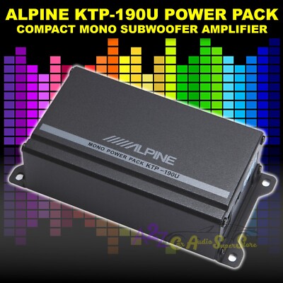 ALPINE KTP-190U 190W MONOBLOCK KTP CLASS D AMPLIFIER UTV/ATV/SSV/MOTORCYCLE NEW!