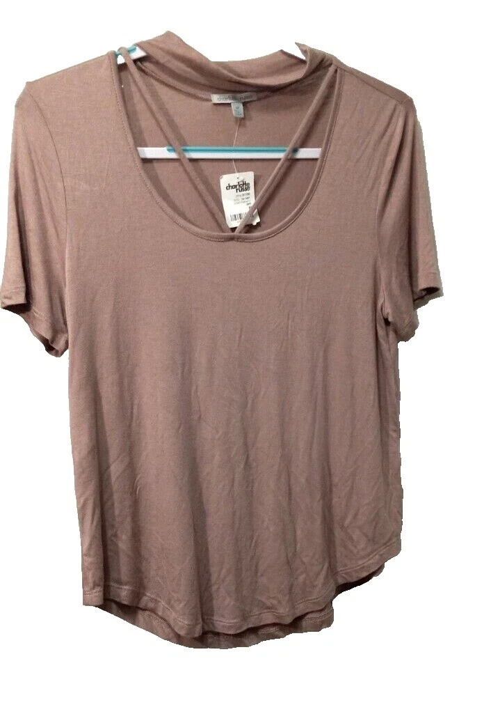 Charlotte Russe Women's Solid Pattern Tops