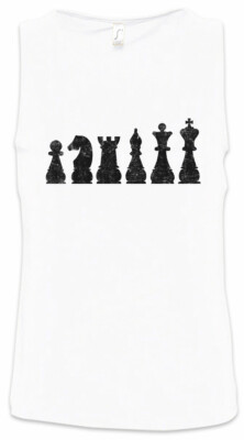 Chess I Herren Tank Top Schachmatt Schach Checkmated Queen Königin König