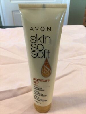 Avon Skin so soft Signature Silk + Argan Replenishing Hand Cream 3.4 fl oz NEW!