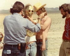 RICHARD EDLUND SIGNED 8x10 PHOTO ILM VISUAL EFFECTS LEGEND STAR WARS BECKETT BAS