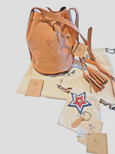 IL BISONTE Italy Leather Silvia Natural Small...