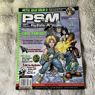 PSM Magazine #37 September 2000 w/ Rare Final Fantasy IX Lid