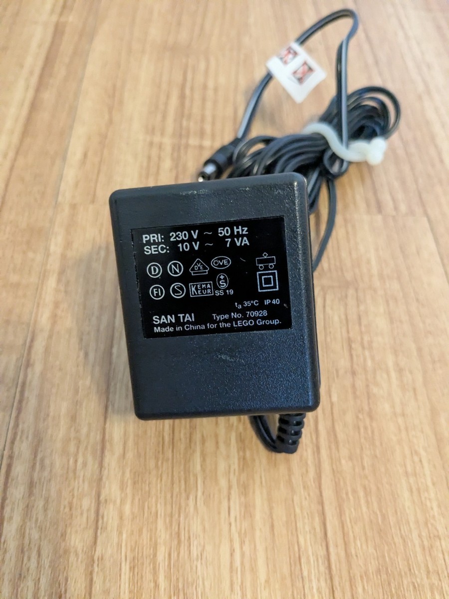 Lego 70928 Electric Train Speed Regulator 9V Power Adapter 120V