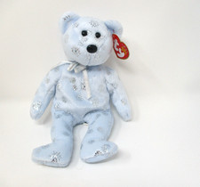 Ty Beanie Baby Flaky the Bear 2002 Holiday Christmas Winter Plush NWT