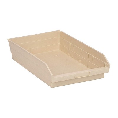 QUANTUM STORAGE SYSTEMS QSB110IV Shelf Bin,Ivory,Polypropylene,4 in 8PCC5
