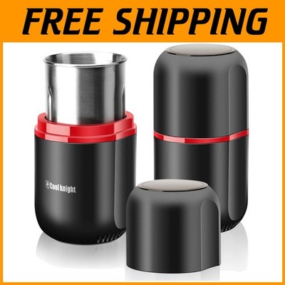 Stainless Steel Electric Grinder - Large Capacity - Black