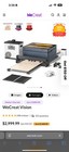 Wecreat Vision 40W Laser with Fume Extractor, 2w Infrared,Rotary,Pass Through
