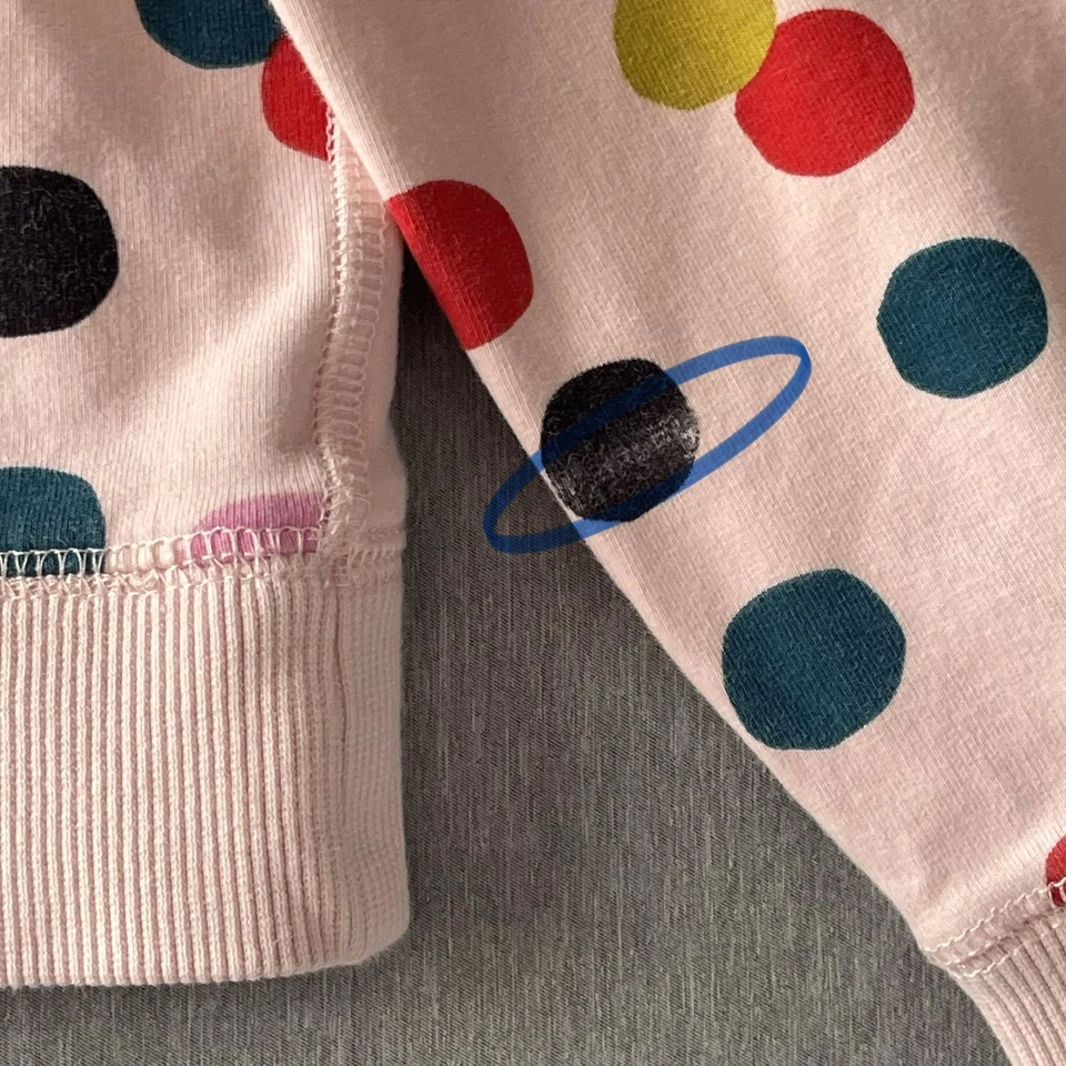 Sudadera Hanna Andersson Rosa Lunares Confeti Cuello Redondo Talla 140-10 Foto 3 de 4