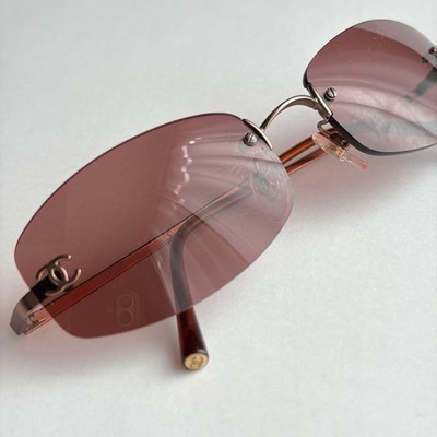 CHANEL 4002 c.116/75 COCO Mark Sunglasses 57□19 130 Brown Women