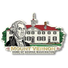 Mount Vernon Magnet by Classic Magnets, Washington D.C. Series