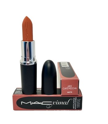 MAC MACXIMAL Matte Lipstick 683 CAFE MOCHA Full Size .12 oz 3.5g