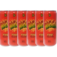 Jamaican Bigga Orange Flavour Soft Drink Pack of 6