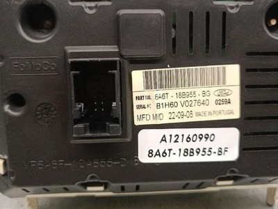 8A6T18B955BG bildschirm FORD FIESTA VI CB1 CCN 1.6 TDCI 2008 5673469