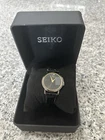 Seiko 7N00-8A49 Vintage Watch Black Gold Diamond - Parts