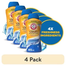 (4 pack) ARM & HAMMER Clean Scentsations In-Wash Scent Booster, Laundry Scent