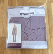 Maternity Mamas & Papas Essentials Nursing Stretch Pyjama Set Lilac UK 8/10