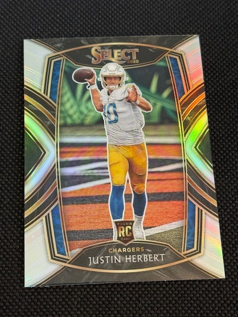 2020 Select Justin Herbert RC Silver Prizm Rookie Club #244 Chargers