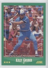 1988 Score Kelly Gruber #422 0a1