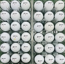 36 4/5A Srixon Z-Star XV Divide White / Yellow NEAR MINT Used Golf Balls 2265