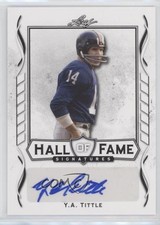 2021 Leaf Signature Hall of Fame Auto YA Tittle #HOF-YAT Auto HOF no9