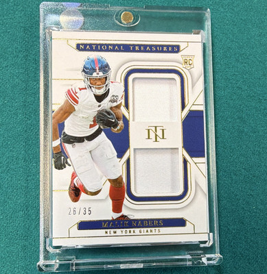 Panini 2024 Treasures Malik Nabers Rookie Dual Materials RDM-31 /35
