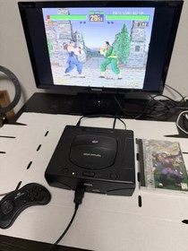 SEGA Saturn US Model 2 Console and Controller w/ Virtua Fighter 2 Game *Tested*