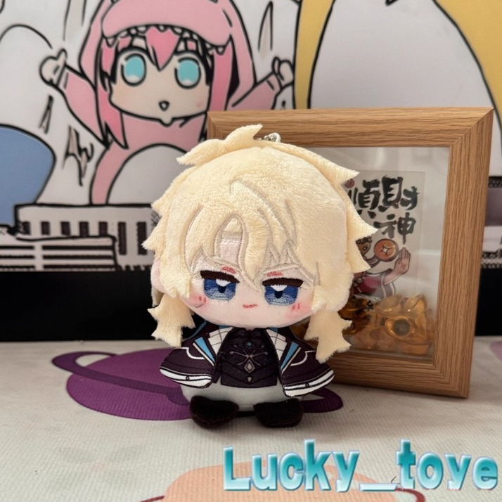 11cm Genshin Impact Varka Plush Doll Hanging Keychain Toy Plushie