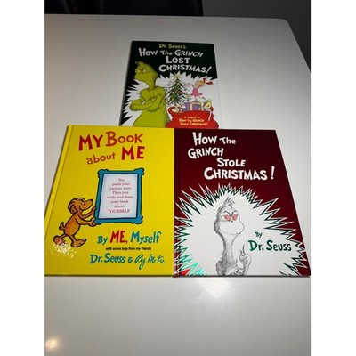 Dr Seuss Book Lot How the Grinch Stole Christmas Lost Christmas My Book About Me