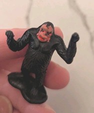 Vintage Made In Hong Kong Plastic 2-in Standing Gorilla King Kong Figure