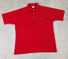 VTG Grand Slam Penguin by Munsingwear Polo Shirt Pocket Red Men Large Made in US