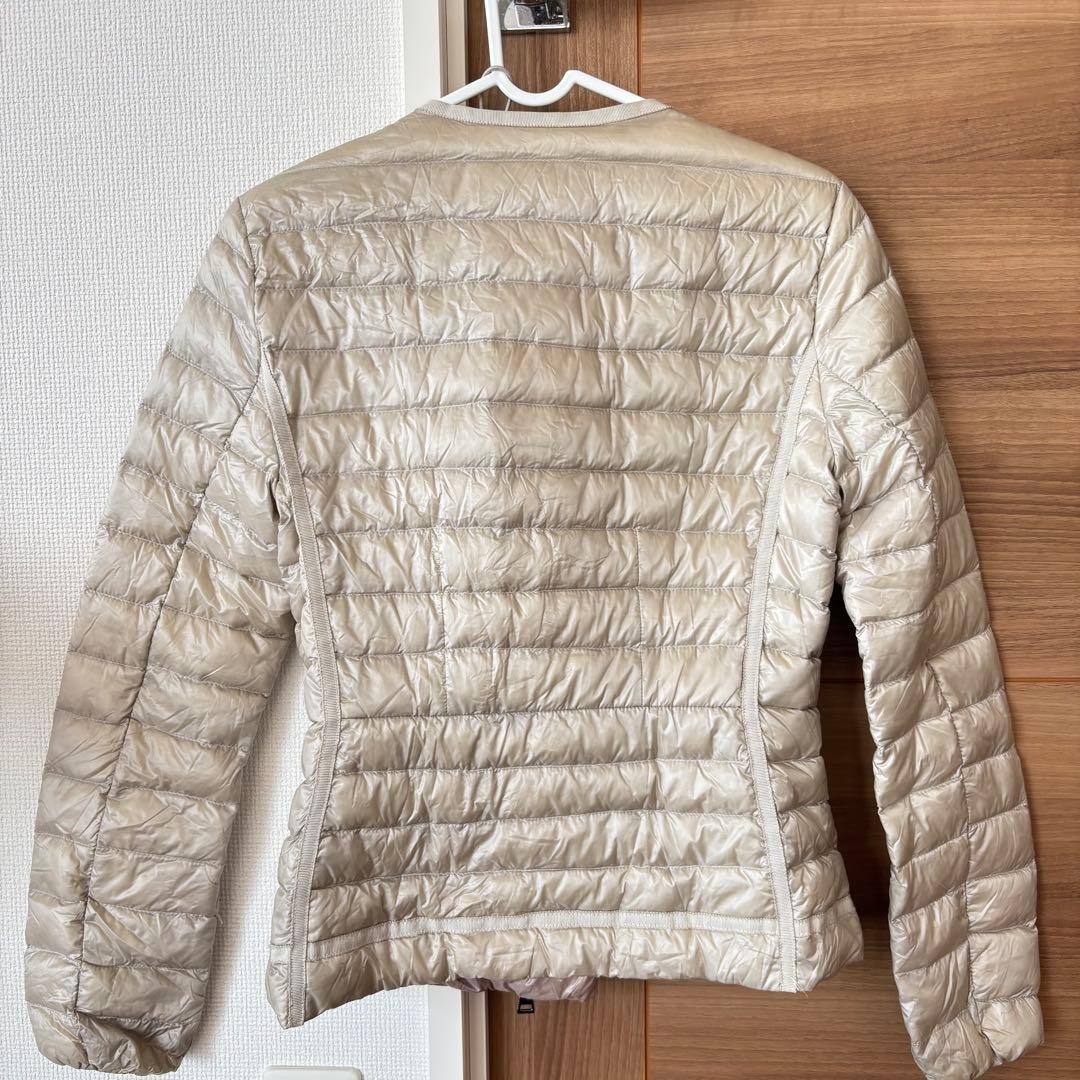 Moncler beige quilted down jacket - image 11