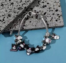 V327 BOUTIQUE QUALITY FASHION KUROMI HELLO KITTY CHARM BRACELET