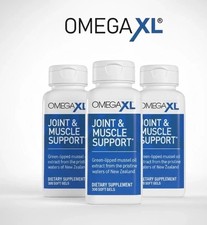 3X Omega XL 300 Capsules-Green Lipped Mussel Joint  Muscle Relief Supplement