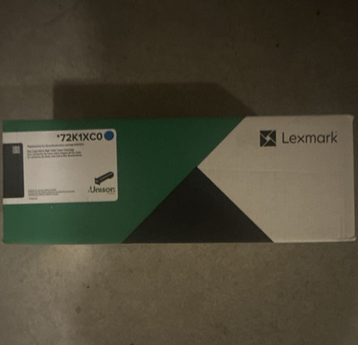 Lexmark 72K1XC0 Genuine Cyan Laser Toner Cartridge for CS820 CX820