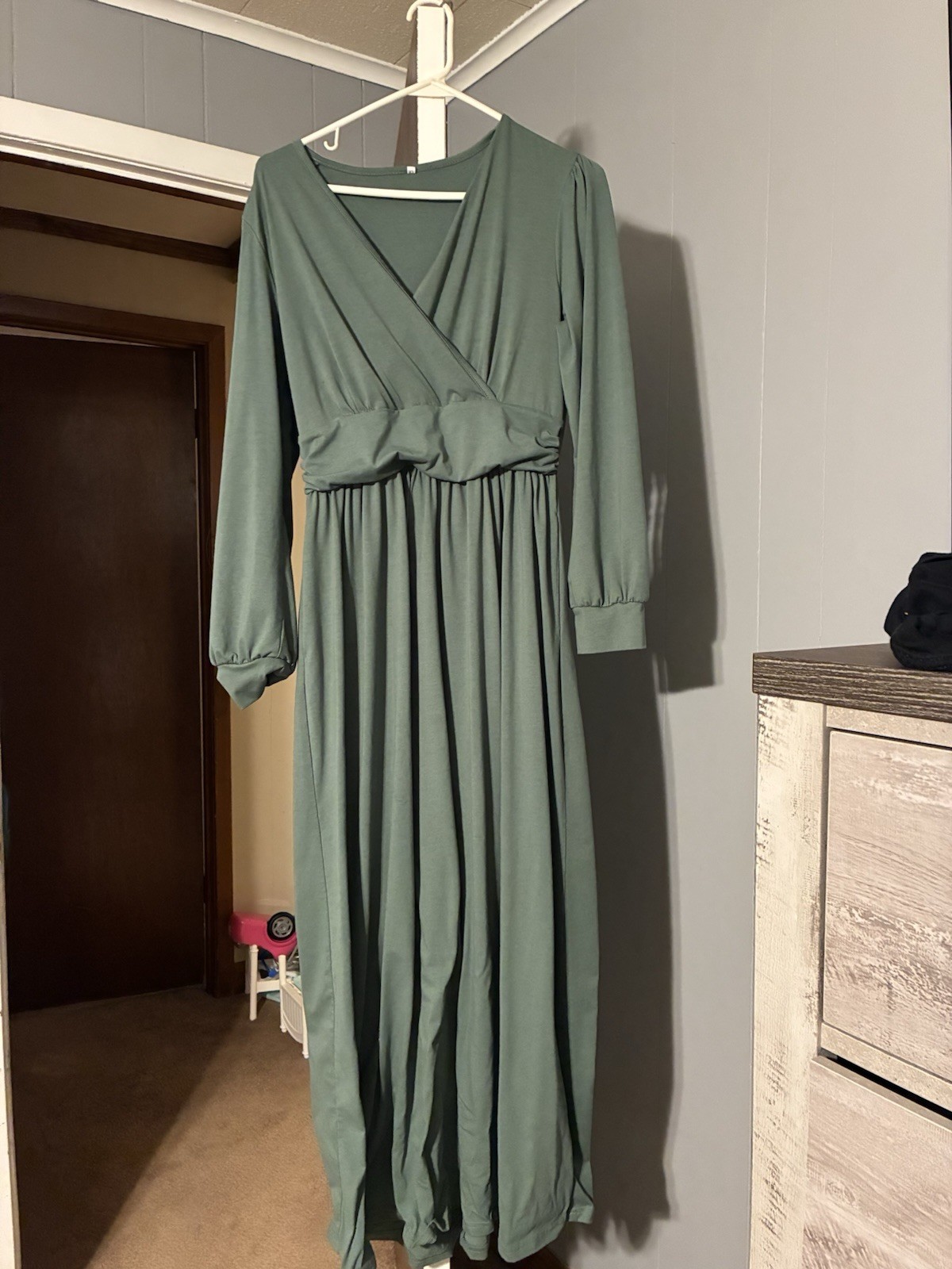 Ouges Women’s Maternity Long Sleeve Wrap V Neck M… - image 2