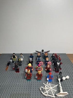Lego Marvel Minifiguren mit Ausrüstung