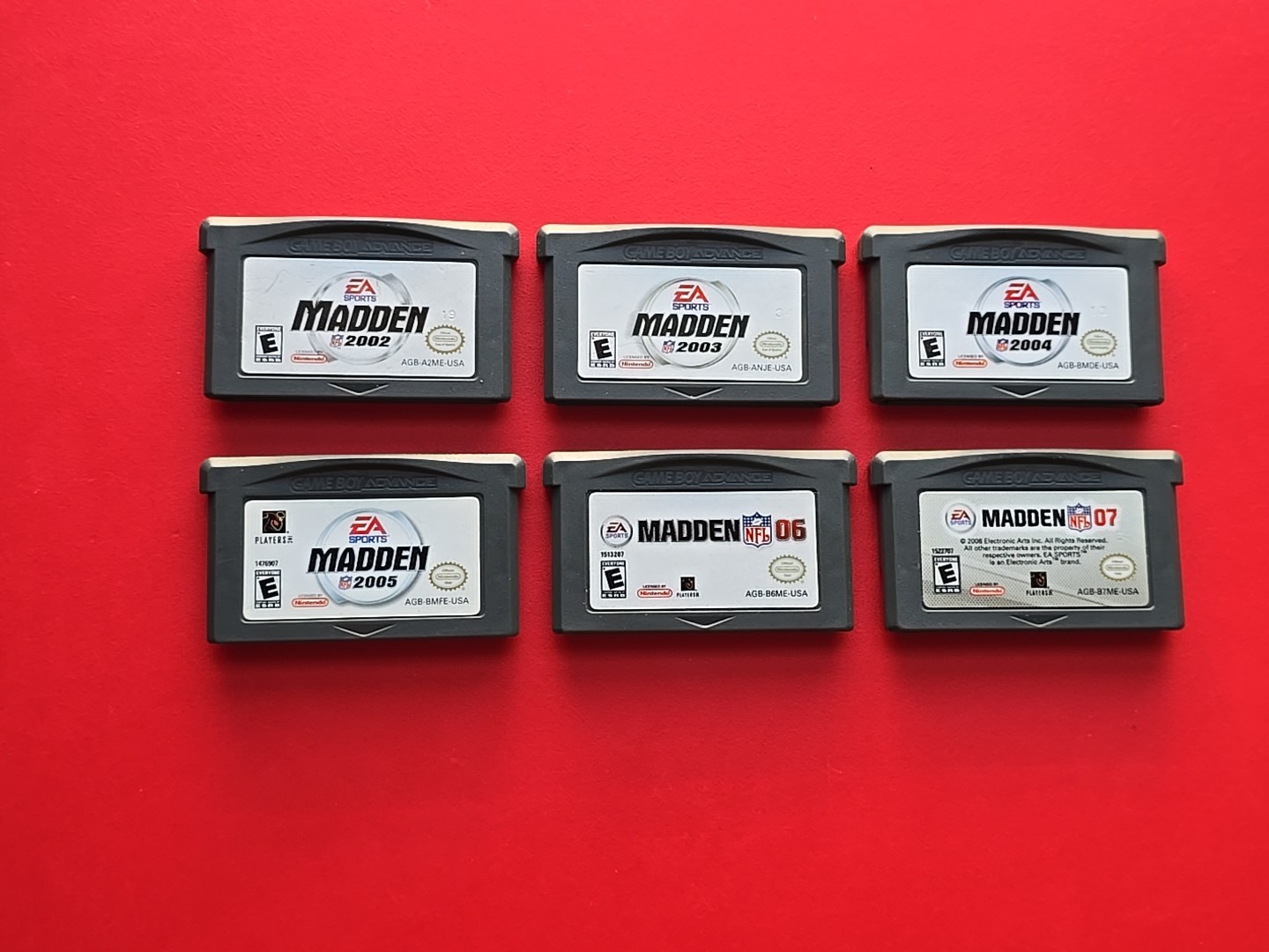 Game Boy Advance Madden NFL Football 2002 2003 2004 2005 06 07 EA Sports Games