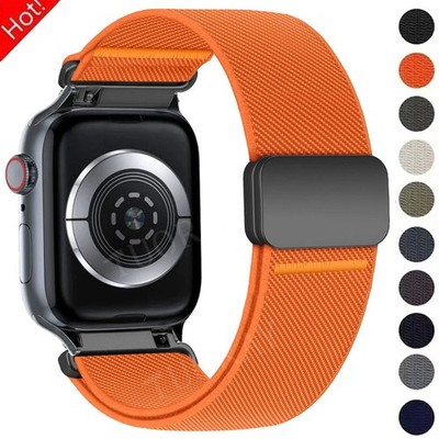 Magnet Armband Nylon Für Apple Watch Ultra 1/2/3 Series 11 10 9 8 7 SE 6 42-49mm