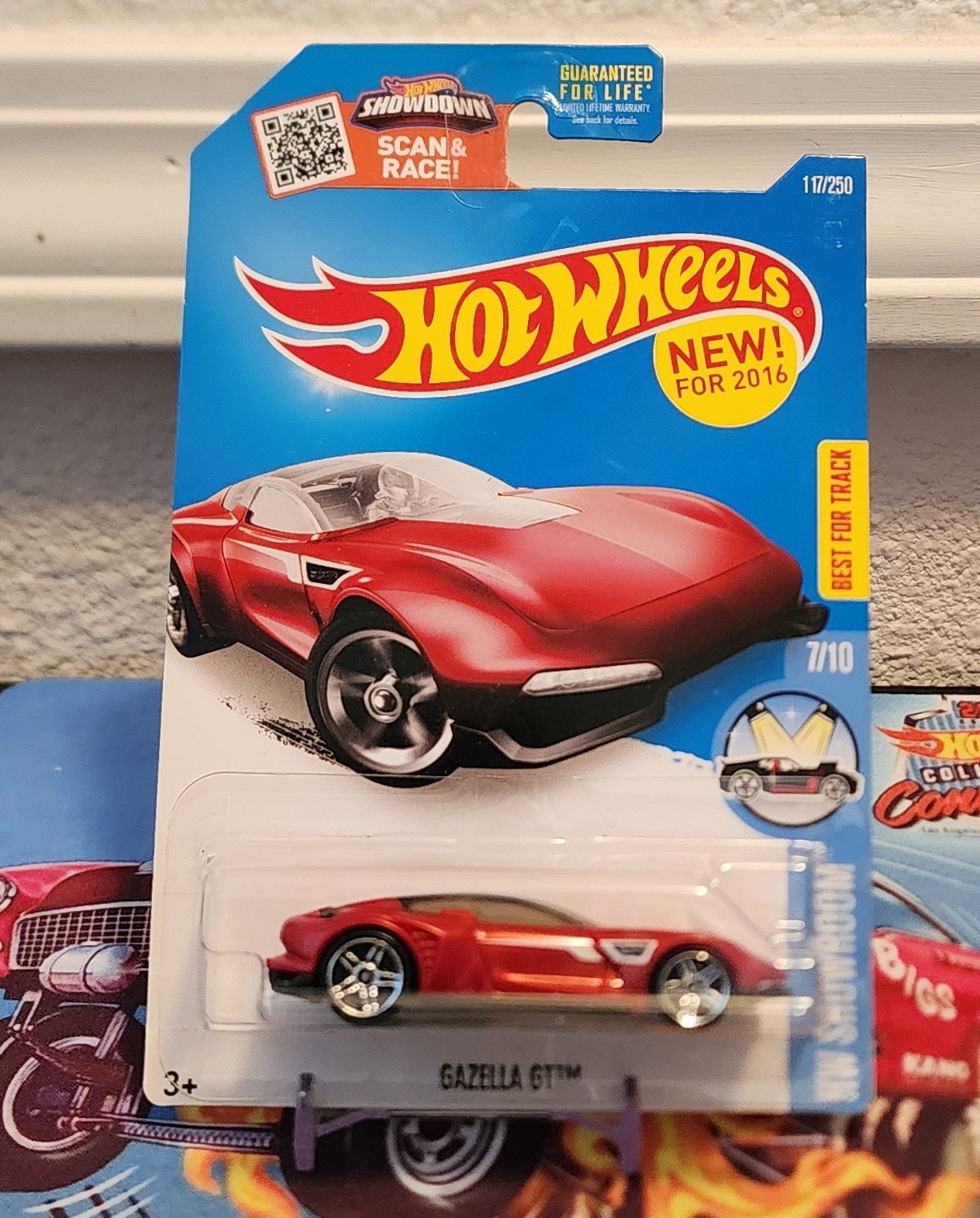 🔥Hot Wheels Gazella GT 117/250 Red 2016 Mainline A🔥