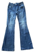 Anthropolgie Pilcro Trouser Bootcut Jeans 27 High Rise Blue Denim Inseam 30