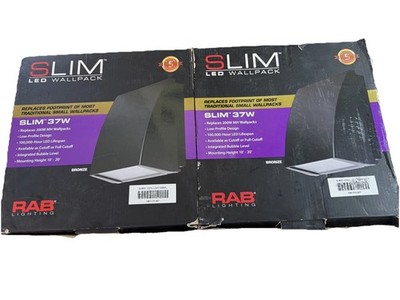 2 Of Rab Slim 37W LED Wallpack 5000k Cool Light