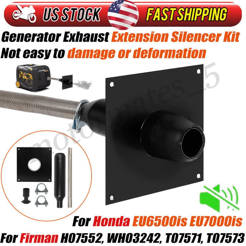 Exhaust Extension Silencer Kit For Honda Eu6500is Eu7000is Us