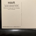 Hair Musical Postcard Vintage Chicago Ready To Frame Affordable Rare Athenaeum — photo 3